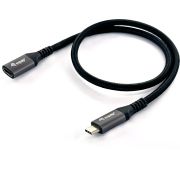 Equip-128371-USB-kabel-1-m-USB-3-2-Gen-2-3-1-Gen-2-USB-C-Zwart
