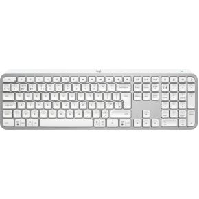 Logitech 920-011585 toetsenbord RF-draadloos + Bluetooth QWERTY Brits Engels Aluminium, Wit