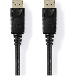 Nedis DisplayPort-Kabel - DisplayPort Male - DisplayPort Male - Vernikkeld - 2.00 m - Rond - PVC - Label