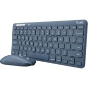 Trust-Lyra-Draadloos-en-Voor-meerdere-apparaten-QWERTY-1600-DPI-Blauw-toetsenbord-en-muis