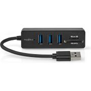 Nedis-USB-Hub-USB-A-Male-3x-USB-A-Female-5-Poorts-poort-en-USB-3-2-Gen-1-USB-Gevoed-5-Gbps-