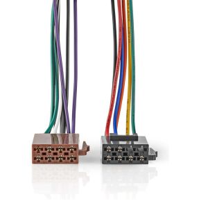 Nedis ISO-Kabel voor Autoradio - ISO-compatibiliteit: Standaard - 0.15 m - Rond - PVC - Doos