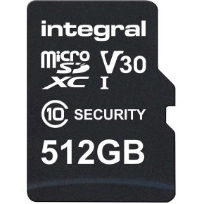 512 GB Security Camera microSD-kaart voor Dash Cams, Home Cams, CCTV, Body Cams & Drones