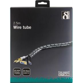 Deltaco LDR02 kabelbeheersysteem Cable flex tube Bureau/muur Zwart 1 stuk(s)
