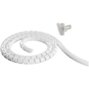 Deltaco LDR10 kabelbeheersysteem Cable flex tube Bureau/muur Wit 1 stuk(s)