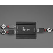 Lindy-38384-audio-video-extender-AV-repeater-Zwart