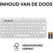 Logitech-Pebble-Keys-2-K380s-Wit-Draadloos-toetsenbord