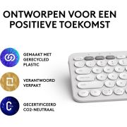 Logitech-Pebble-Keys-2-K380s-Wit-Draadloos-toetsenbord