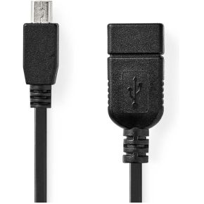 Nedis CCGB60315BK02 USB Adapter USB-kabel USB 2.0 USB A Zwart
