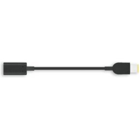 Lenovo 4X90U45346 kabeladapter/verloopstukje USB-C Slim-tip Zwart