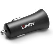 Lindy-73301-oplader-voor-mobiele-apparatuur-Auto-Zwart