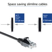 ACT-Zwarte-3-meter-LSZH-U-UTP-CAT6-datacenter-slimline-patchkabel-snagless-met-RJ45-connectoren