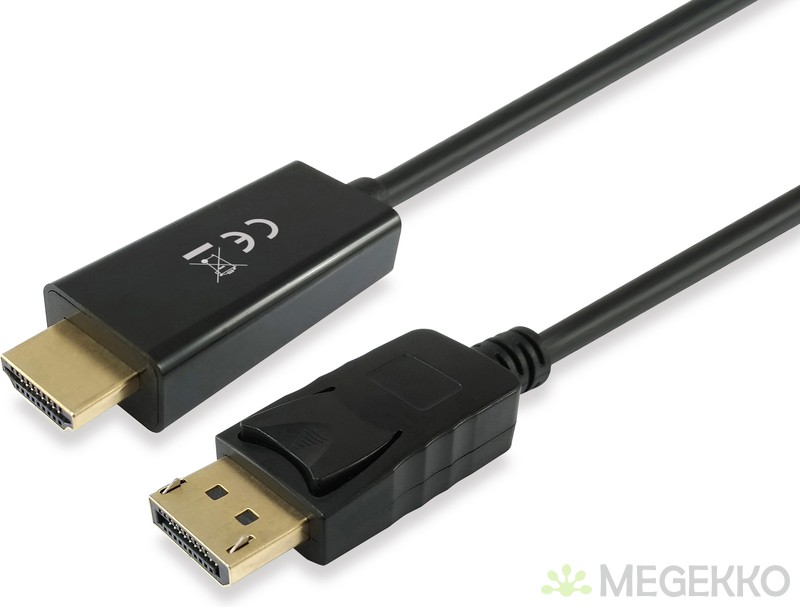 replica rijk cafe Megekko.nl - Equip 119390 video kabel adapter 2 m DisplayPort HDMI Zwart