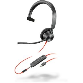 HP 8X217AA hoofdtelefoon/headset Bedraad Hoofdband Kantoor/callcenter USB Type-C Zwart