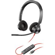 HP 8X219AA hoofdtelefoon/headset Bedraad Hoofdband Kantoor/callcenter USB Type-C Zwart