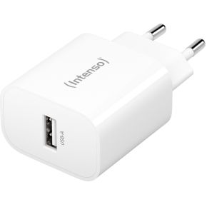 Intenso 1x USB-A Adapter weiß Universeel Wit AC Binnen