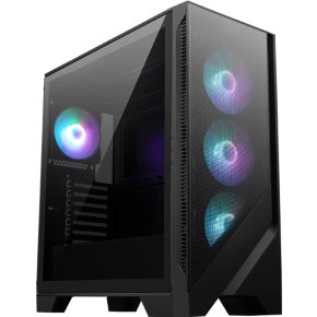 MSI MAG FORGE 320R AIRFLOW computerbehuizing Micro Tower Zwart, Transparant