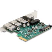 Delock-90105-PCI-Express-x1-kaart-naar-3-x-USB-5-Gbps-Type-A-female-1-x-Gigabit-LAN
