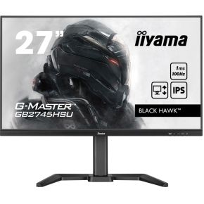 Iiyama G-Master Black Hawk GB2745HSU-B1 - LED-monitor - 27" IPS - 1920 x 1080 Full HD - 100Hz - 1 ms - HDMI, DisplayPort, 2x usb - Luidsprekers - Zwart