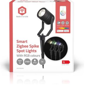 Smartlife Buitenlamp | 3 x 90 lm | Zigbee 3.0 | 3 x 3 W | RGB | 2700 K | Aluminium | Android / IOS