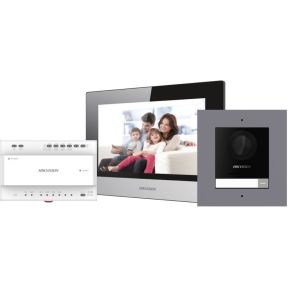 Hikvision DS-KIS702Y 2-draads digitale IP-video-intercomkit met 230 volt aansluiting