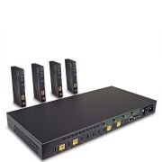 Lindy-38345-audio-video-extender-AV-zender-ontvanger-Zwart