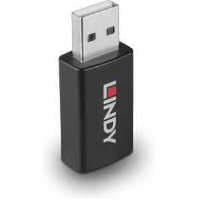 Lindy 71263 tussenstuk voor kabels USB Type A Zwart