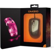 Deltaco-DM310-Gaming-Maus-USB-Optisch-Schwarz-Transparent-6-Tasten-6200-dpi-Beleuchtet-Rechtsha-muis
