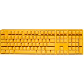 Ducky One 3 Yellow Gaming Tastatur RGB LED - MX-Black US toetsenbord USB