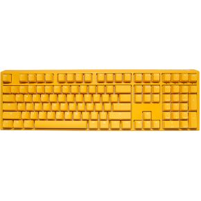 Ducky One 3 Yellow Gaming Tastatur RGB LED - MX-Silent-Red US toetsenbord USB
