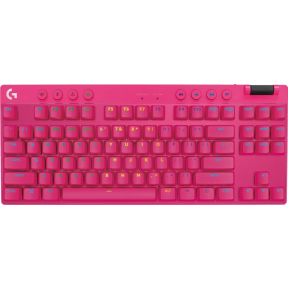 Logitech G PRO X TKL Magenta Draadloos Gaming toetsenbord