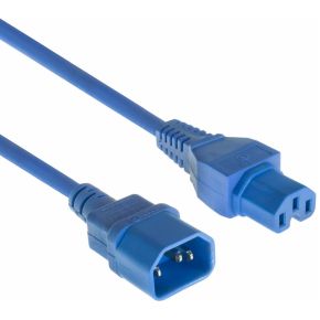 ACT Netsnoer C14 - C15 blauw 5 m