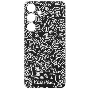 Samsung Keith Haring Mono Plate - Geschikt voor Samsung Galaxy S24 - Black