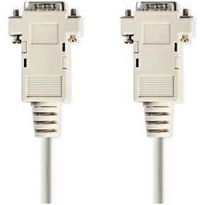 VGA-Kabel - VGA Male - VGA Male - Vernikkeld - Maximale resolutie: 1024x768 - 2.00 m - Rond - ABS - Ivoor - Label