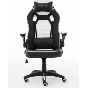 Raptor Gaming RG-GS-50 Gaming leunstoel Gecapitonneerde zitting Zwart, Wit