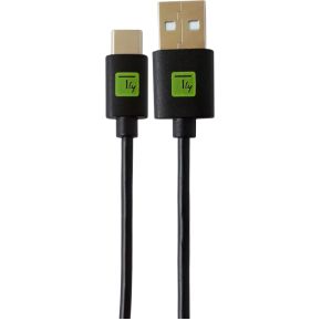 Techly ICOC MUSB20-CMAM01T USB-kabel 0,1 m USB 2.0 USB A USB C Zwart