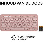 Logitech-Pebble-Keys-2-K380s-Roze-AZERTY-Draadloos-toetsenbord