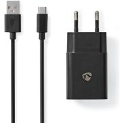 Nedis-Thuislader-2-4-A-Losse-Kabel-USB-C-Zwart