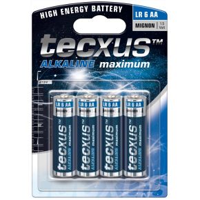 Tecxus LR6 4-BL Wegwerpbatterij AA Alkaline