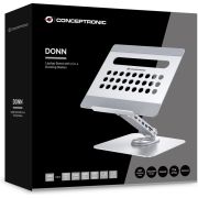 Conceptronic-DONN27G-laptopstandaard-Zilver