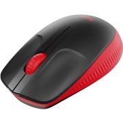 Logitech-M190-Zwart-Rood-Draadloze-muis