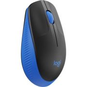 Logitech-M190-Zwart-Blauw-Draadloze-muis