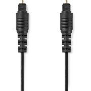 Nedis-Optische-Audiokabel-TosLink-Male-TosLink-Male-2-00-m-Rond-PVC-Zwart-Label