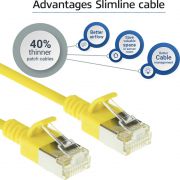 ACT-Gele-1-meter-LSZH-U-FTP-CAT6A-datacenter-slimline-patchkabel-snagless-met-RJ45-connectoren