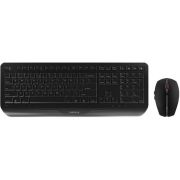 CHERRY Gentix Desktopset en Draadloos Zwart toetsenbord en muis