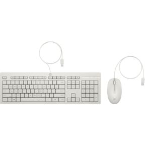 HP 225 Wired Mouse and Combo White toetsenbord