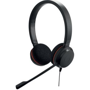 Jabra Evolve 20 MS Duo USB-C Headset Hoofdband Zwart