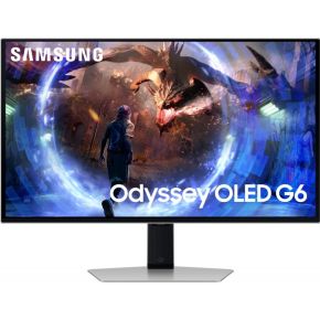 Samsung Odyssey G60SD computer monitor 68,6 cm (27 ) 2560 x 1440 Pixels Quad HD OLED Zilver
