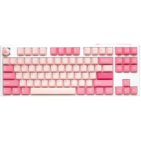 Ducky One 3 TKL Gossamer Pink toetsenbord USB Duits Roze, Wit