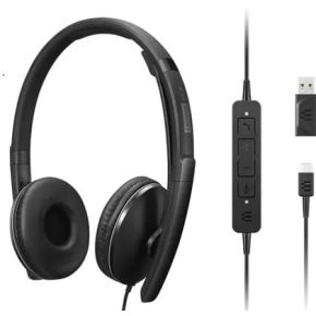 Lenovo 4XD1M39029 hoofdtelefoon/headset Bedraad Hoofdband USB Type-C Zwart